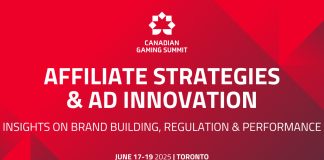 A banner for the 2025 Canadian Gaming Summit Affiliates & Advertising track