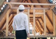 A construction worker stands as DraftKings launches its new budget builder responsible gaming tool.