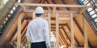 A construction worker stands as DraftKings launches its new budget builder responsible gaming tool.