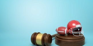 Pair of California lawsuits filed against PrizePicks and DraftKings over DFS Gavel with tiny football and helmet