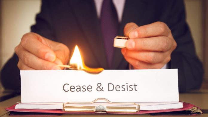 Picture of cease and desist letter as regulators in Louisiana and Mississippi send offshore operators orders to exit their states.