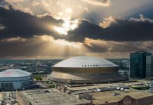 The Caesars Superdome in Louisiana, where lawmakers have just approved a higher tax on online sports betting