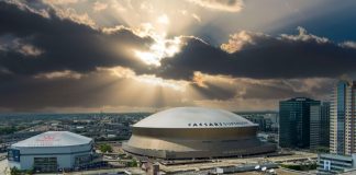 The Caesars Superdome in Louisiana, where lawmakers have just approved a higher tax on online sports betting