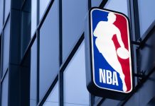 NBA logo as a league player is being investigated for alleged gambling.