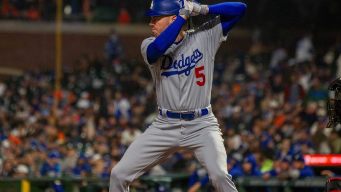 Los Angeles Dodger play gets ready for a swing as the team lands a partnership with PrizePicks.