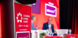 Podium at 2025 Canadian Gaming Summit