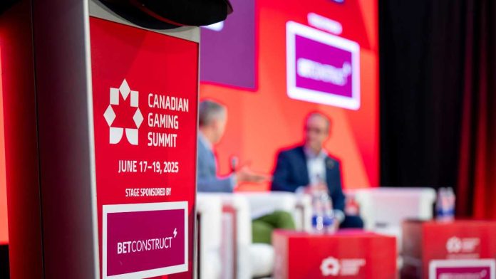 Podium at 2025 Canadian Gaming Summit