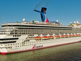 A Carnival cruise ship