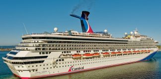 A Carnival cruise ship