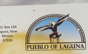 A sign for Pueblo of Laguna