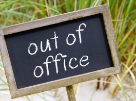 Out of Office sign as Better Collective North America CEO steps down.