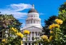 The California Capitol building, which houses the state's Senate
