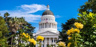 The California Capitol building, which houses the state's Senate