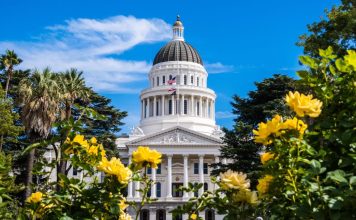 The California Capitol building, which houses the state's Senate