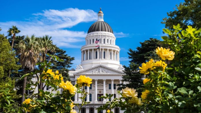 The California Capitol building, which houses the state's Senate