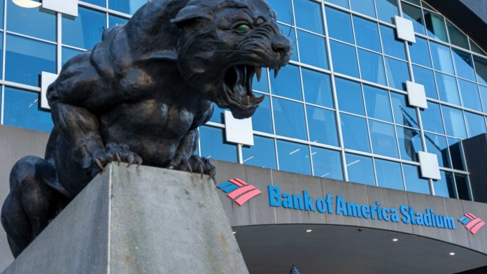 Catawba-Two-Kings-Carolina-Panthers-Partnership The Carolina Panthers stadium as the team secures a deal with a tribal casino.