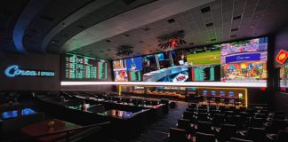The new Circa Sportsbook at The Mint Gaming Hall at Kentucky Downs