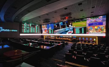 The new Circa Sportsbook at The Mint Gaming Hall at Kentucky Downs