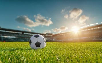 A soccer ball sits as Codere Online secures a deal in women's soccer.
