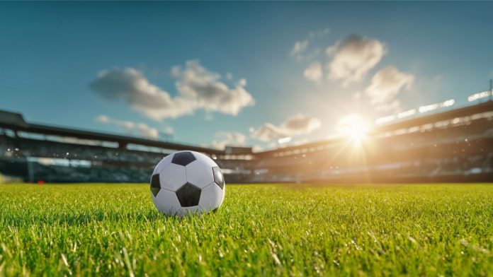 A soccer ball sits as Codere Online secures a deal in women's soccer.