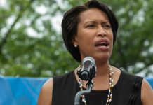 DC Mayor Muriel Bowser speaks as provision regarding gambling losses is up in the air.