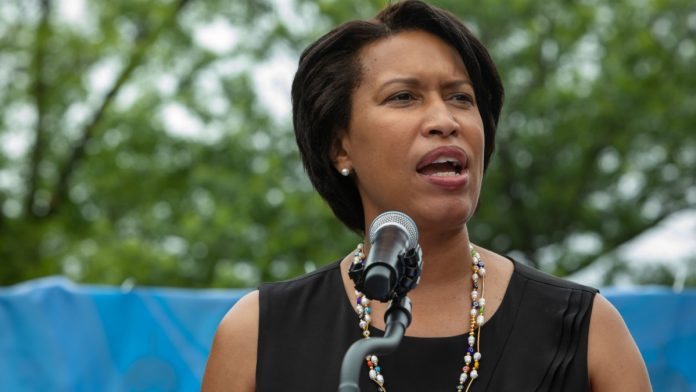 DC Mayor Muriel Bowser speaks as provision regarding gambling losses is up in the air.