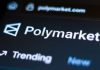 The logo of Polymarket