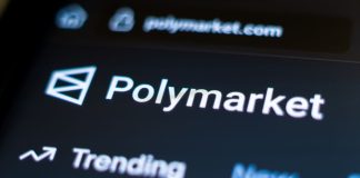 The logo of Polymarket