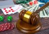 Poker gear and a gavel