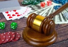 Poker gear and a gavel