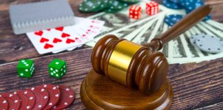 Poker gear and a gavel