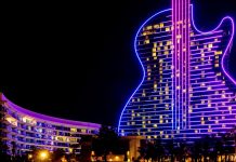 Hard Rock hotel sits as the company launches sports betting operations in Colorado.
