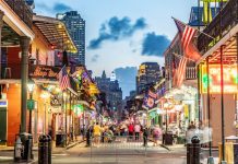 Bourbon Street in Louisiana's New Orleans