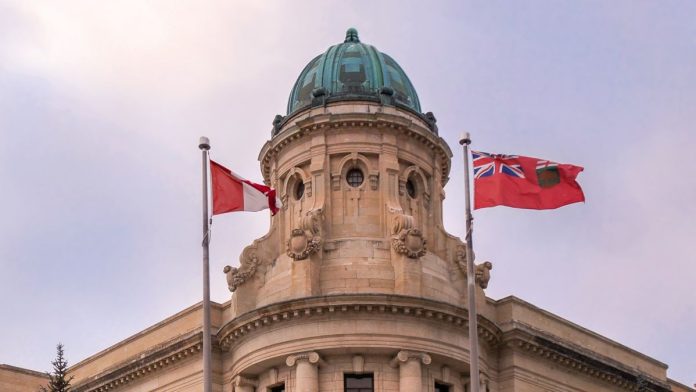 The Manitoba courthouse in Winnipeg