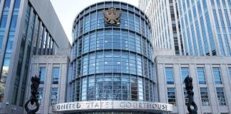 The courthouse building housing the United States District Court for the Eastern District of New York