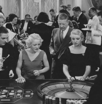 Roulette in an old time casino