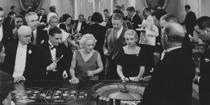 Roulette in an old time casino