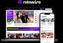 Example of Rotowire's rebrand and new app.