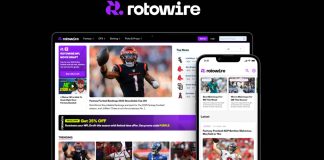 Example of Rotowire's rebrand and new app.