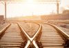 Trains switching tracks