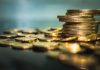 A pile of gold coins