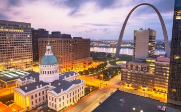 An view of St. Louis, Missouri