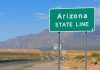Arizona regulator tells Fliff and others to get out of the state A sign marking the Arizona state line