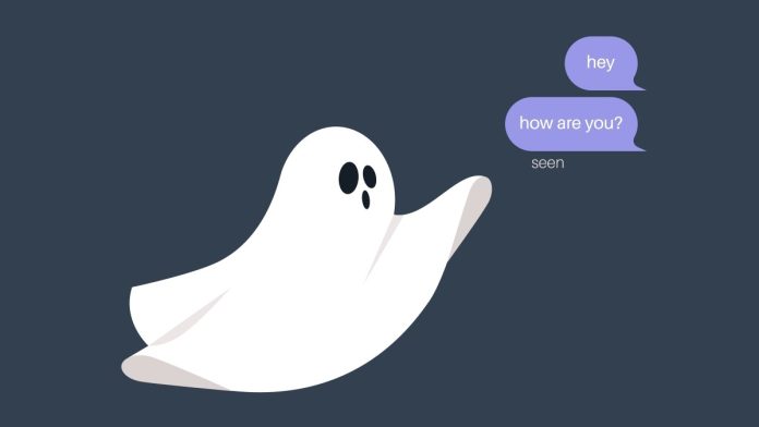 Ghost waving at unanswered text messages