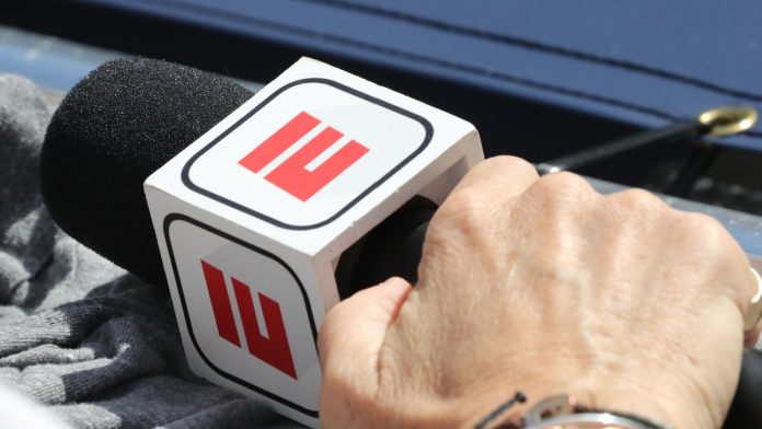 ESPN-NFL-Stake-Gambling-Implications ESPN mic as the media brand sells a 10% minority stake to the NFL.