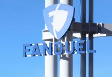 FanDuel sign as the operator partners with PHX Arena to open a lounge.