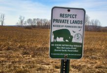 Wisconsin tribe latest group to take Kalshi and Robinhood to court Sign asking to respect Ho-Chunk Nation tribal land