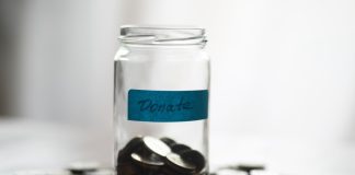 A donation jar as Novig closes a Series A funding round.