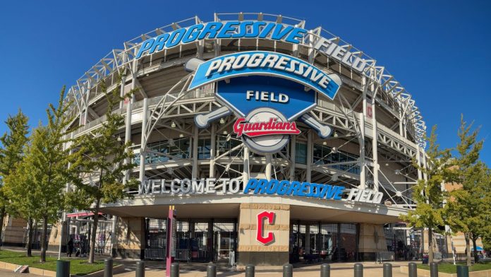 Ohio-Gov.-DeWine-says-Guardians-probe-shows-prop-bets-must-be-banned Progressive Field, the home stadium of Ohio's Cleveland Guardians