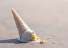 Dropped ice cream cone